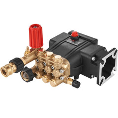 VEVOR Pressure Washer Pump, 3/4" Shaft Horizontal Triplex Plunger, 3700 PSI, 2.5 GPM, Replacement Power Washer Pumps