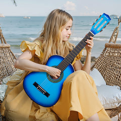 VEVOR Classical Guitar, 30 Inch, Wood Classical Guitar Starter Kit for Beginners, with Nylon Strings, Gig Bag, Strap