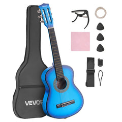 VEVOR Classical Guitar, 30 Inch, Wood Classical Guitar Starter Kit for Beginners, with Nylon Strings, Gig Bag, Strap