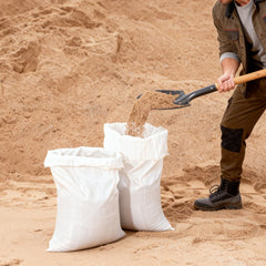 VEVOR Empty Sandbags, 200 Packs 16 x 26 in, Heavy Duty Sand Bags Sacks with Ties, 50lb Capacity Woven Polypropylene