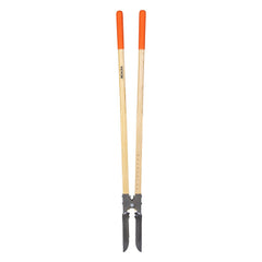 VEVOR Post Hole Digger, Heavy Duty Post Hole Digger with Wood Handle, Manual Hole Digger with Scale Markings and Metal