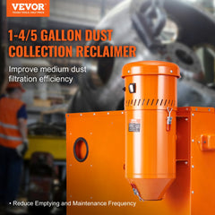 VEVOR Dust Collection System: 1.6-HP Dust Collector Media Reclaimer with 1.8 Gallon Capacity - Universal Fit for