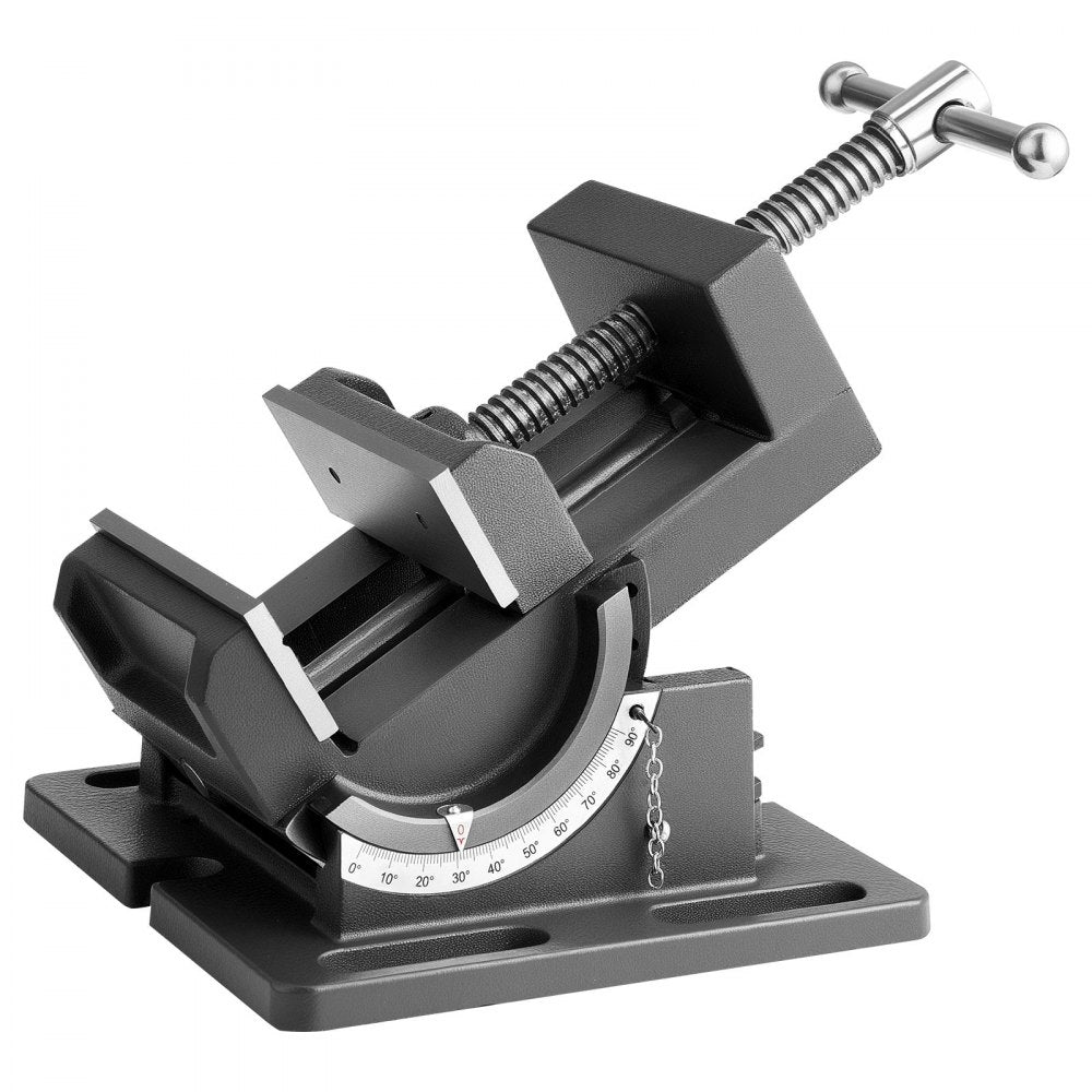 VEVOR Tilting Vise, 4.25 Inch Jaw Width, Portable Drill Press Bench Vise, 0-90° Adjustable Tilt, Durable Cast Iron