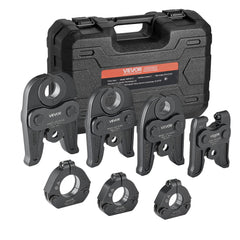 VEVOR 7PCS VMP Pressing Kit 1/2" to 2" - 3PCS Press Jaws, 3PCS Press Rings, 1PCS Actuator - Compatible with Megapress