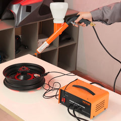 VEVOR Powder Coating System, 50KV Electrostatic Output Powder Coating Kit with Foot Switch, Spray Gun, Nozzles and