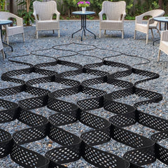 VEVOR Gravel Grid, 4 Inch Depth, 17.06 x 8.86 FT / 5200 x 2700 mm, 1880 LBS Per Sq ft Grass Ground Retainer, Permeable