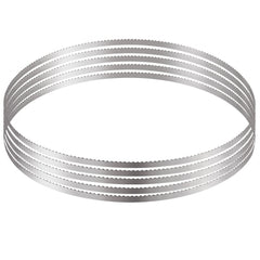 VEVOR Band Saw Blade, 51.2x0.63x0.02 inch, 5 PCS/Pack Meat Bandsaw Blades for Replacement, Carbon Steel Blade, Meat