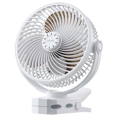 VEVOR Portable Clip Fan, Rechargeable Clip On Fan, USB Port with 3 Speeds & Circulation Mode, Strong Airflow Sturdy