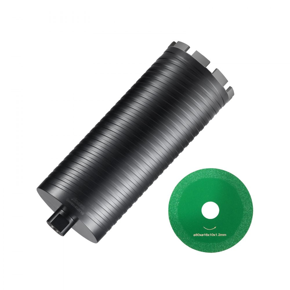 VEVOR Core Drill Bit, 4.25" Wet/Dry Diamond Core Drill Bits for Brick and Block, Concrete Core Drill Bit with Pilot Bit
