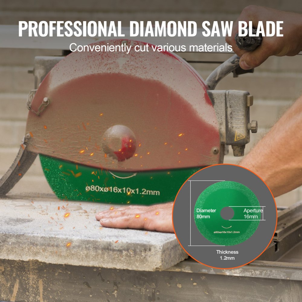 VEVOR Core Drill Bit, 4.25" Wet Diamond Core Drill Bits, 14" Drilling Depth Concrete Core Drill Bit with Saw Blade
