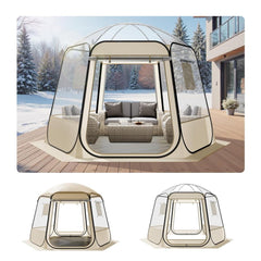 VEVOR Pop up Bubble Tent, 11 x 10.2 ft Waterproof & UV-Resistant, Clear Camping Tent Shelter, Outdoor Garden Dome Igloo