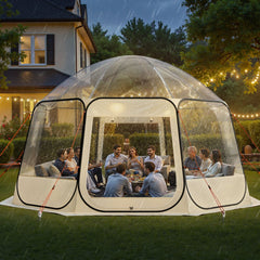VEVOR Pop up Bubble Tent, 15 x 13.8 ft Waterproof & UV-Resistant, Clear Camping Tent Shelter, Outdoor Garden Dome Igloo