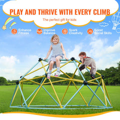 VEVOR Climbing Dome, Jungle Gym Supports 600LBS and Easy Assembly, 6FT Geometric Dome Climber Play Center for Kids 3 to