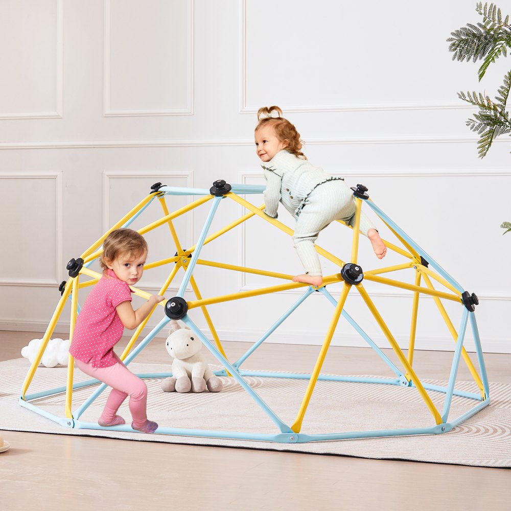 VEVOR Climbing Dome, Jungle Gym Supports 600LBS and Easy Assembly, 6FT Geometric Dome Climber Play Center for Kids 3 to