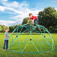 VEVOR Climbing Dome, 10FT Geometric Dome Climber with Saucer Swing, 1000LBS Loading Kid's Jungle Gym Playground