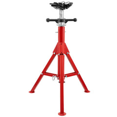 VEVOR Pipe Stand with 4-Ball Transfer V-Head and Folding Legs, 1500LBS Capacity Welding Pipe Stand Adjustable Height
