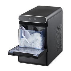 VEVOR Nugget Ice Maker, 37lbs/24H Pebble Ice Maker with Self Cleaning, Chewable Ice Maker with Ice Scoop and Basket