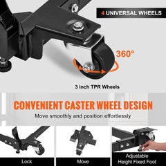 VEVOR Mobile Base, 1500 lbs Capacity, Adjustable from 20" x 24.5" to 28" x 33.5", Heavy Duty Universal Mobile Base