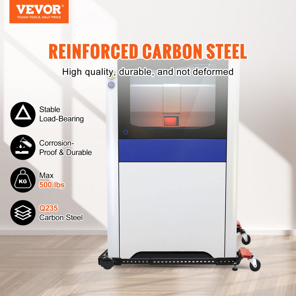 VEVOR Mobile Base, 500 lbs Weight Capacity, Adjustable from 12" x 12" to 36" x 36", Heavy Duty Universal Mobile Base