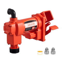 VEVOR Fuel Transfer Pump 110V, 15 GPM 57 L/min, AC Electric Oil Transfer Pump, 8 ft/2.4 m Max Suction Lift, 37 ft/11.28