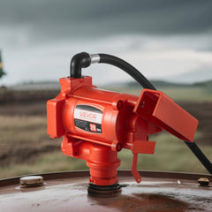 VEVOR Fuel Transfer Pump 110V, 20 GPM 76 L/min, AC Electric Oil Transfer Pump, with Auto Shut-Off Fuel Nozzle &