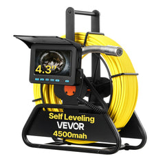 VEVOR Sewer Camera, 164 ft/50m, Self-Leveling Drain Inspection Camera with 4.3" 1080P HD Screen, IP68 Waterproof Snake