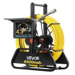 VEVOR Sewer Camera, 98 ft/30m, 4.3" Drain Inspection Camera, IP68 Waterproof Snake Plumbing Camera with Lights - 6