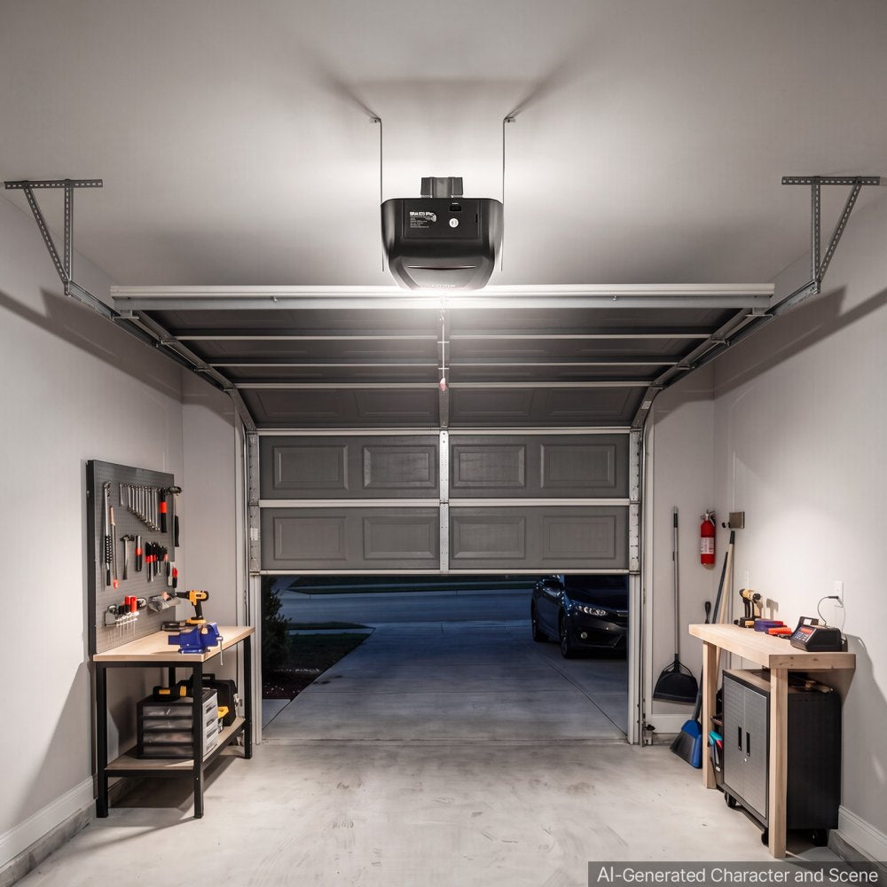 VEVOR Garage Door Opener 1/2 HP Ultra-Quiet Belt Drive WiFi Smart Opener, for Residential Garage, Includes Durable