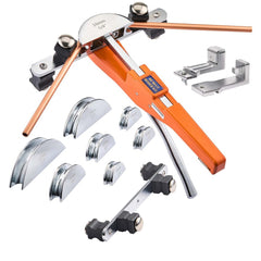 VEVOR Tubing Bender Kit, 1/4 to 7/8 Inch, Compact Ratcheting Tube Pipe Bender, Forward/Reverse Hand Bending Tool, with