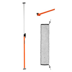 VEVOR Cargo Bar, Cargo Bars Adjustable from 40" to 73", Heavy-duty Steel Cargos Stabilizer with Storage Net & Divider
