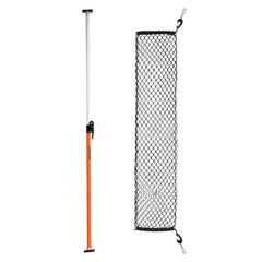 VEVOR Cargo Bar, Cargo Bar Adjustable from 40" to 73", Heavy-duty Steel Cargos Stabilizer with Storage Net & Non-Slip