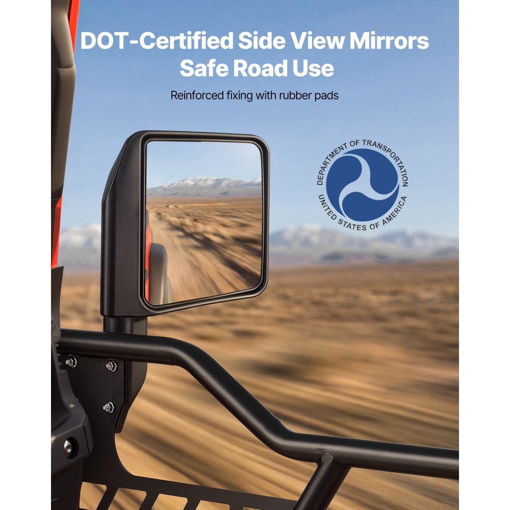VEVOR Jeep Tube Doors, 4-Door, Compatible with 2007-2018 Jeep Wrangler JK JKU Unlimited, Steel Off Road Front & Rear