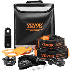 VEVOR Off-Road Recovery Kit, 3" x 30', Heavy Duty Winch Recovery Kit with 30000 lbs Tow Straps, 44092 lbs D-Ring