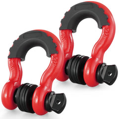 VEVOR 3/4" D-Ring Shackle, 2 Pack Alloy Steel Shackles 62832 lbs (28.5 Ton) Break Strength with 7/8" Screw Pin