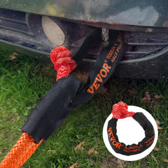 VEVOR Synthetic Soft Shackle, 1/2" x 22" (2 Pack) 44092 lbs (20 Ton) Breaking Strength Recovery Tow Shackles with Extra