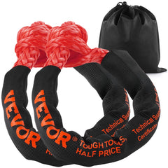VEVOR Synthetic Soft Shackle, 1/2" x 22" (2 Pack) 44092 lbs (20 Ton) Breaking Strength Recovery Tow Shackles with Extra
