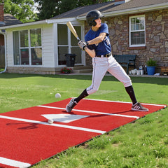 VEVOR Baseball Hitting Mat, 12x6 ft Batting Cage Mat, Batters Box Turf Mats, Softball Batting Practice Equipment with