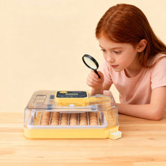 VEVOR 48 Egg Incubator, Automatic Egg Turner with LED Candler, Temperature Display & Auto Humidity Control, 360° View