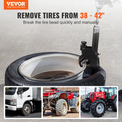 VEVOR Manual Tire Bead Breaker, 38"-42" Tires Changer Tool, Heavy-duty Bead Breaking, Easy-Operated Tire Repair Tool