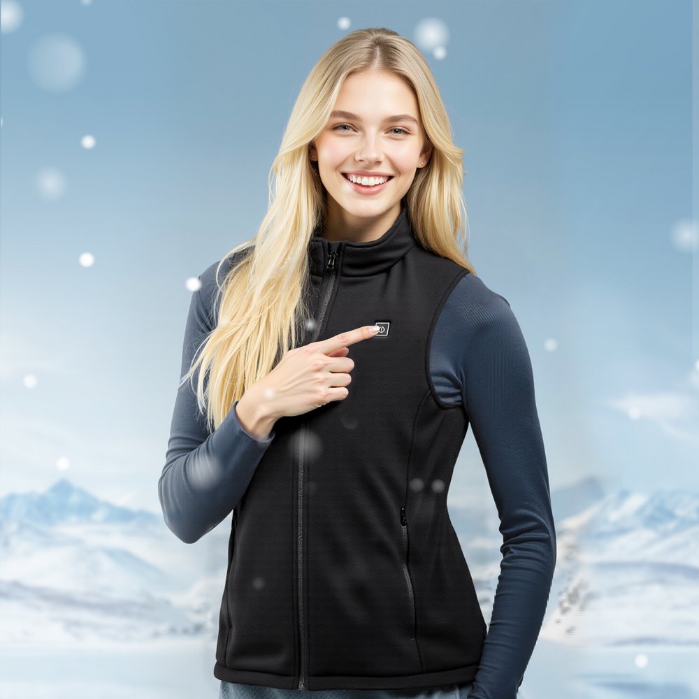 VEVOR Heated Vest, Women Electric Heating Vest with 16000 mAh Battery Pack, 6 Heating Zones Lightweight Rechargeable