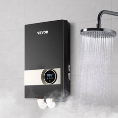 VEVOR Tankless Electric Water Heater, 27kW Instant Hot Water Heater Under Sink, On Demand for Bathroom, Kitchen, Office
