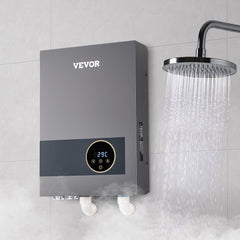 VEVOR Tankless Electric Water Heater, 36kW Instant Hot Water Heater Under Sink, On Demand for Bathroom, Kitchen, Office