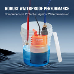 VEVOR Tankless Water Heater Flushing Kit, Includes Efficient Pump & 5 Gallon Pail & 2 Hoses & Descaling Powder, Wrench