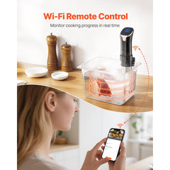 VEVOR Sous Vide Precision Cooker, 1100W Sous-Vide Cooking Machine, WIFI Immersion Circulator with LED Digital Display