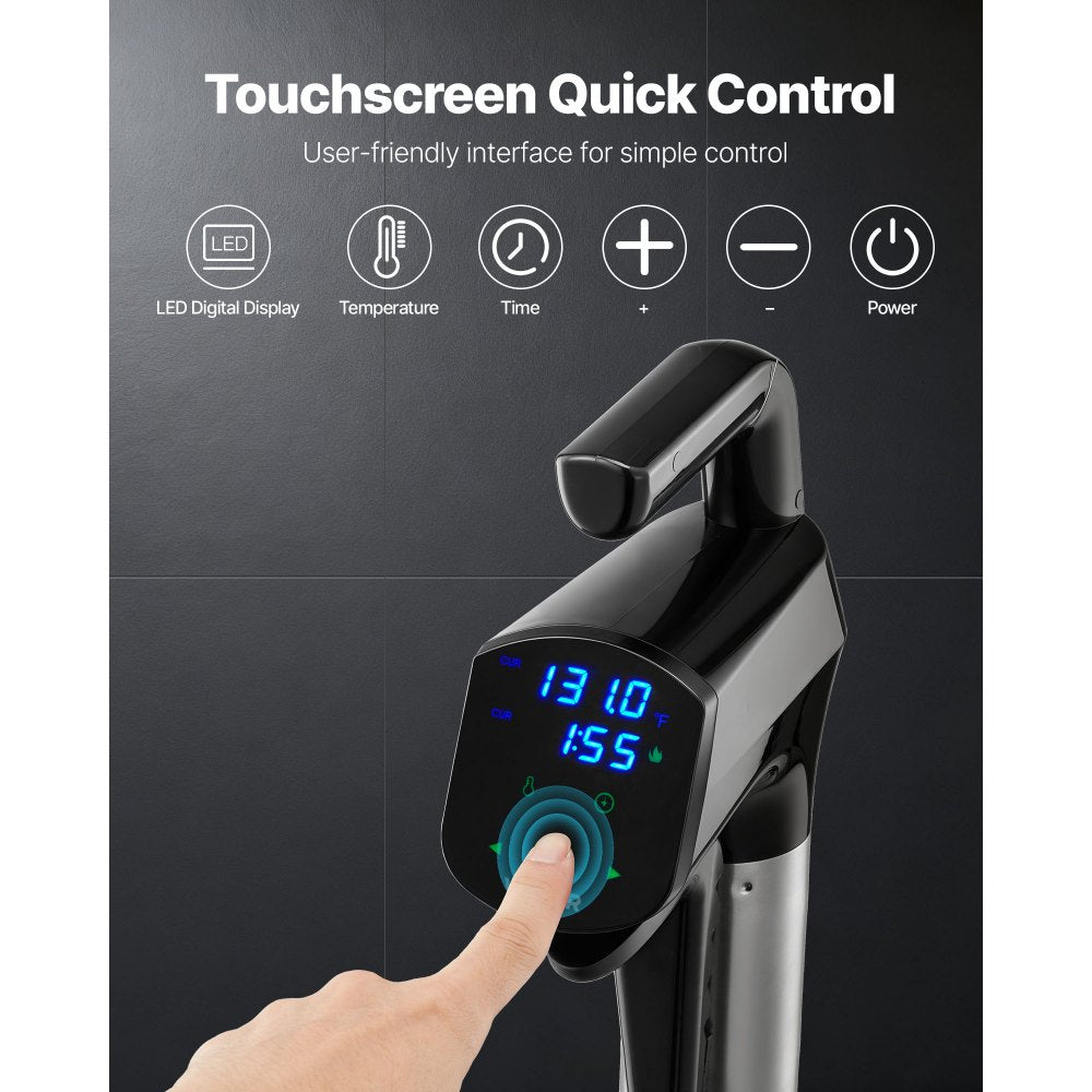 VEVOR Sous Vide Precision Cooker, 1100W Sous-Vide Cooking Machine, Immersion Circulator with LED Digital Display