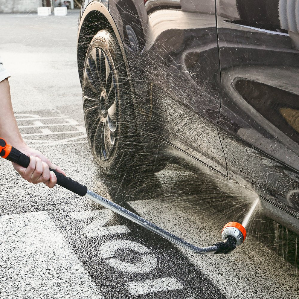 VEVOR Watering Wand, 36-Inch Extra Long Heavy Duty Garden Hose Wand with 8 Spray Patterns & 180° Swivel Head, Long Hose