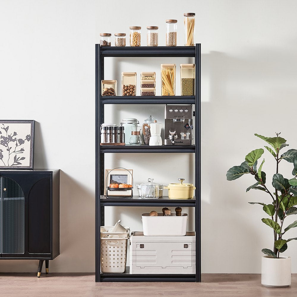 VEVOR Storage Shelves, 2000 lbs, 5 Tier Garage Storage Shelving, 16" D x 32" W x 72" H Adjustable Metal Shelves for