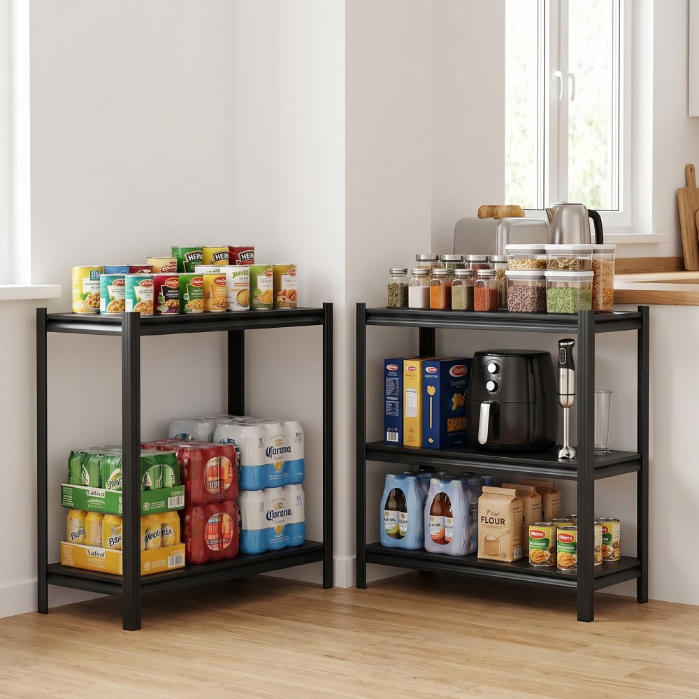 VEVOR Storage Shelves, 5-Tier Adjustable, 3000 lbs Capacity, Heavy Duty Garage Storage Shelving Unit, Metal Utility