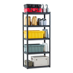 VEVOR Storage Shelves, 5-Tier Adjustable, 2000 lbs Capacity, Heavy Duty Garage Storage Shelving Unit, Metal Utility