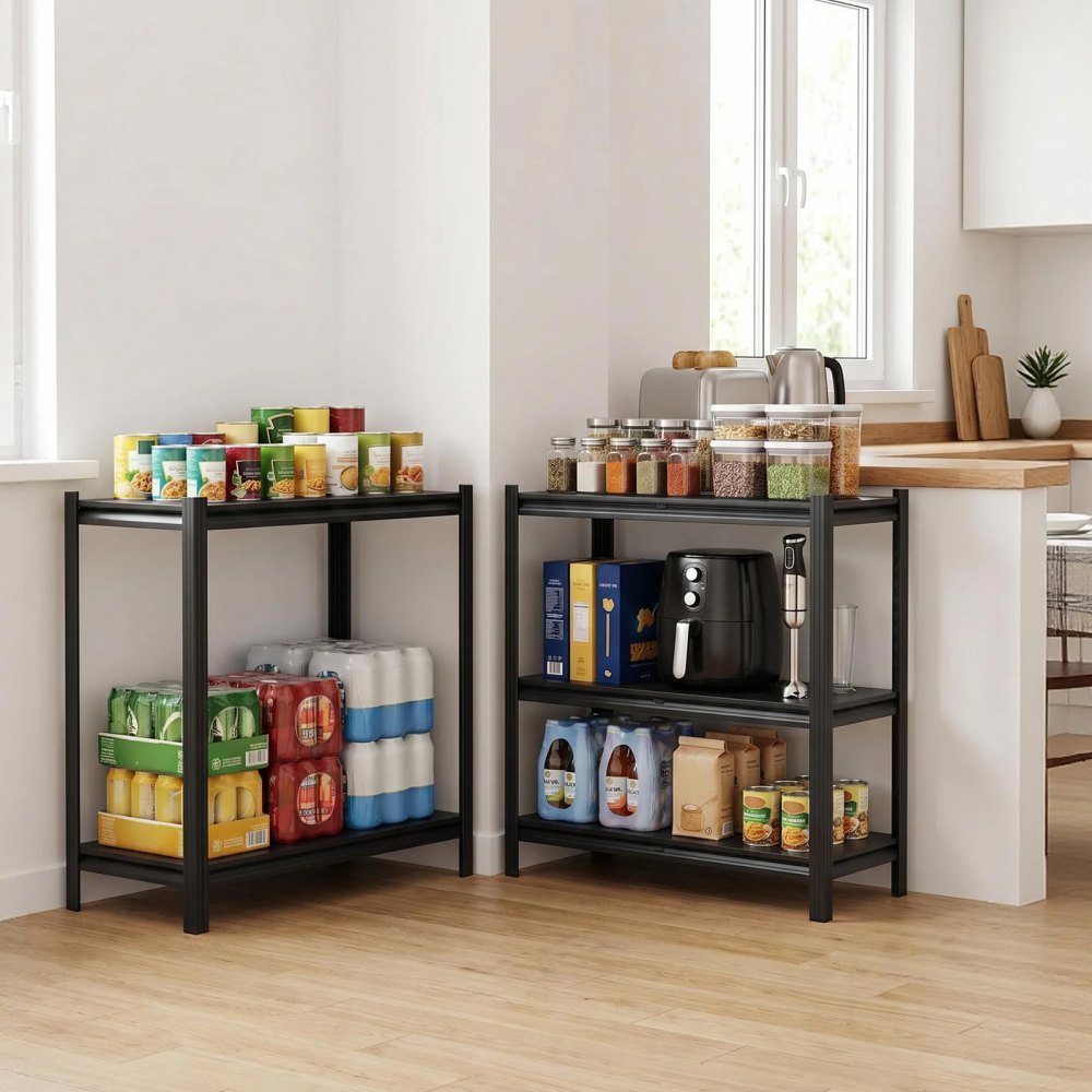 VEVOR Storage Shelves, 5-Tier Adjustable, 3000 lbs Capacity, Heavy Duty Garage Storage Shelving Unit, Metal Utility